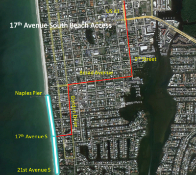 17th Ave S Beach Access and Route