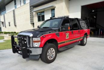 2008 Ford F-250. This was placed in reserve status in early 2022 and is the backup apparatus for all command vehicles.