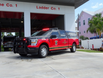 2020 Ford F-150 4wd, placed in service at the end of 2021. This vehicle is assigned to the Battalion Chief of Training.