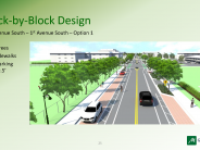 8th Street Corridor - 3rd Ave S to 1st Ave S Landscape Option 1