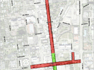 1 st Avenue South, 12th Street South, 10th Street Corridor Design Map