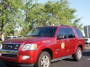2008 Ford Explorer. This unit is assigned to the Chief of the Department.