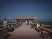 Naples Pier - Approaching Ramp and End Pavilion