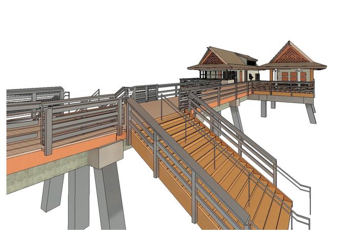 New Pier Landside Structure (facing North)